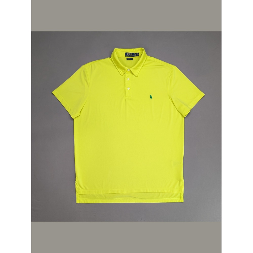 Polo Ralph Lauren Performance Polo XL Neon Yellow Golf Shirt